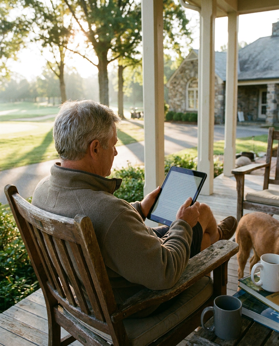 The Back9 Playbook and Back9 Test Tracker ebook covers on a tablet
